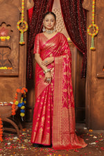 Load image into Gallery viewer, Elegance Embodied: Silk with Full Zari Weaving