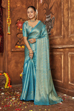 Load image into Gallery viewer, Eternal Weaves: Luxe Silk Sarees for the Modern Woman