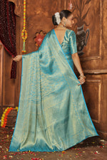 Load image into Gallery viewer, Eternal Weaves: Luxe Silk Sarees for the Modern Woman