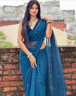 Load image into Gallery viewer, Premium Fancy Sarees Online – Gorgeous Fabrics &amp; Styles
