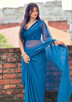Load image into Gallery viewer, Premium Fancy Sarees Online – Gorgeous Fabrics &amp; Styles
