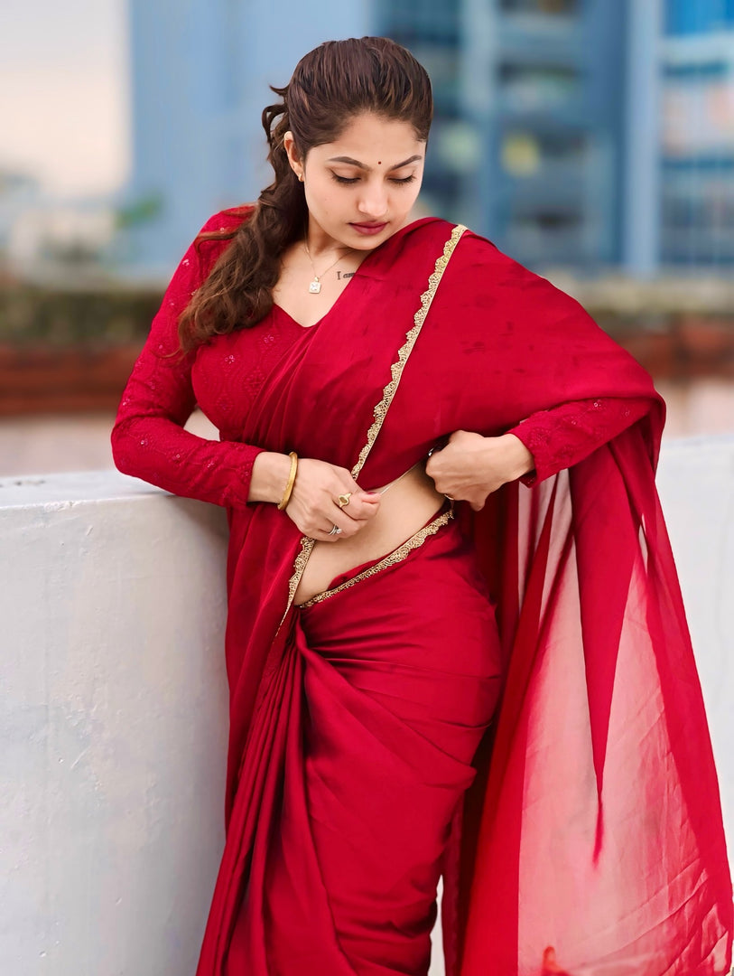 Fancy Sarees for Engagement & Reception – Exclusive Picks