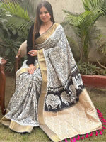 Load image into Gallery viewer, Stunning Kalamkari and Block Print Work Saree

