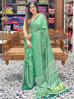 Load image into Gallery viewer, Exclusive Manipuri Silk Saree with Foil Print
