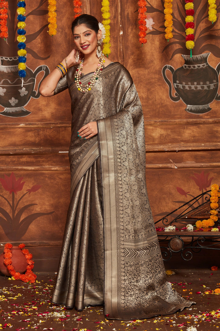 Golden Era: Zari Embroidery Meets Silk Perfection