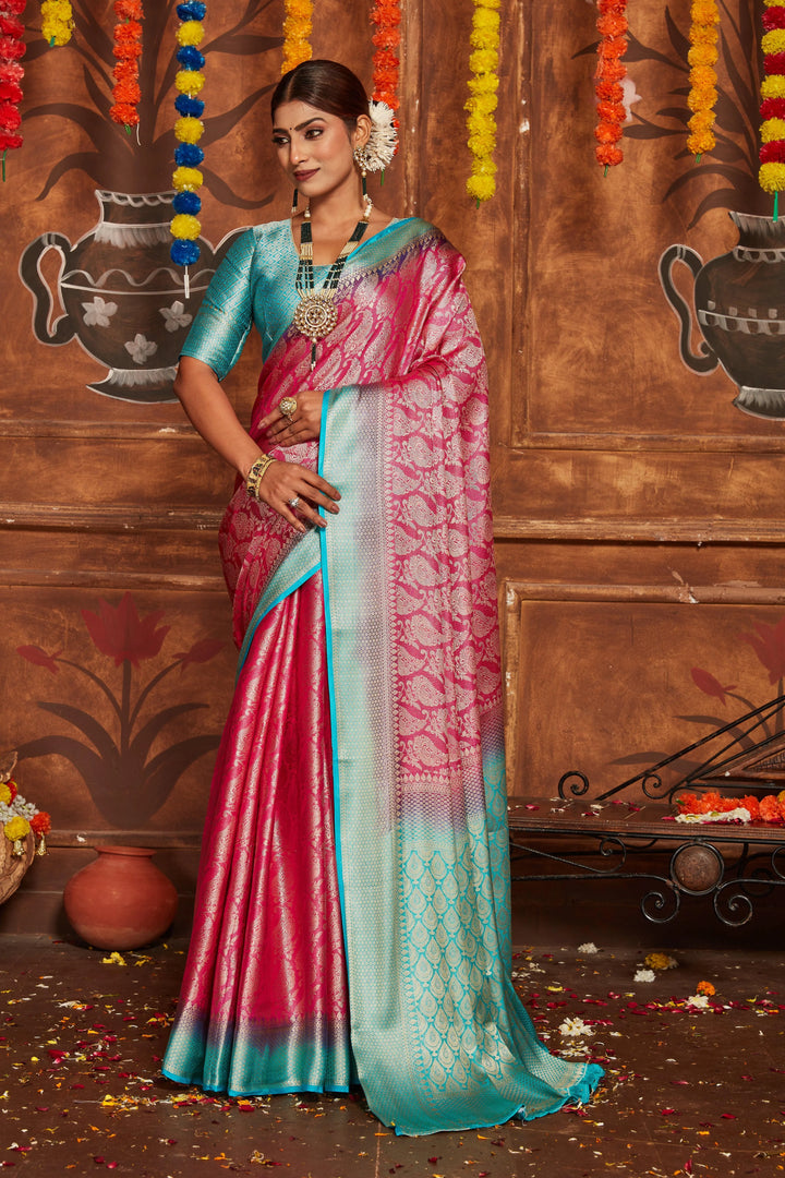 Draped in Grandeur: Zari-Embellished Silk Sarees