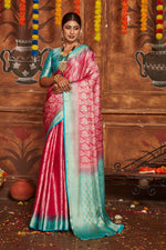 Load image into Gallery viewer, Draped in Grandeur: Zari-Embellished Silk Sarees
