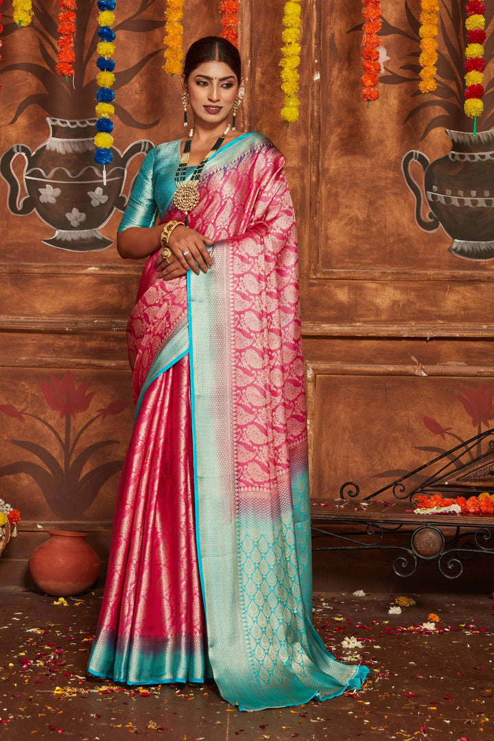 Draped in Grandeur: Zari-Embellished Silk Sarees