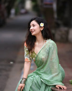Load image into Gallery viewer, Fancy Sarees for Women – Trendy Designer Sarees Online Shopping
