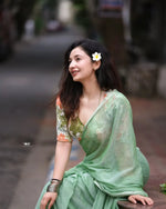 Load image into Gallery viewer, Fancy Sarees for Women – Trendy Designer Sarees Online Shopping
