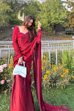 Load image into Gallery viewer, Fancy Sarees Online – Elegant &amp; Affordable Designer Saree Collection
