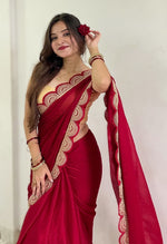 Load image into Gallery viewer, Fancy Sarees Shopping – Trendy Sarees Online for Graceful Style
