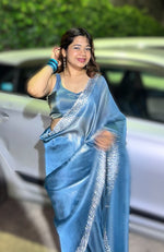 Load image into Gallery viewer, Shop Fancy Sarees – Modern Sarees with Elegant Ethnic Touch
